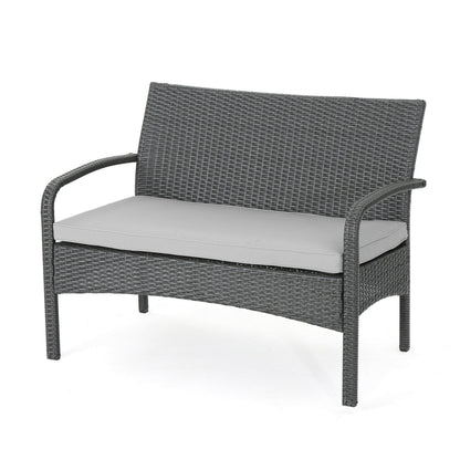 Cordoba KD Wicker 4 Piece Chat Set
