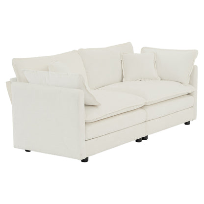 Sofa Set of 2 Chenille Couch, 2+3 Seater Sofa Set Deep Seat Sofa