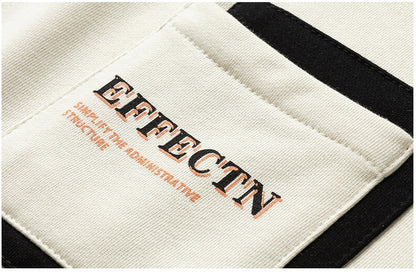 Fleeced Hoodie Pullover For Men With Round Collar