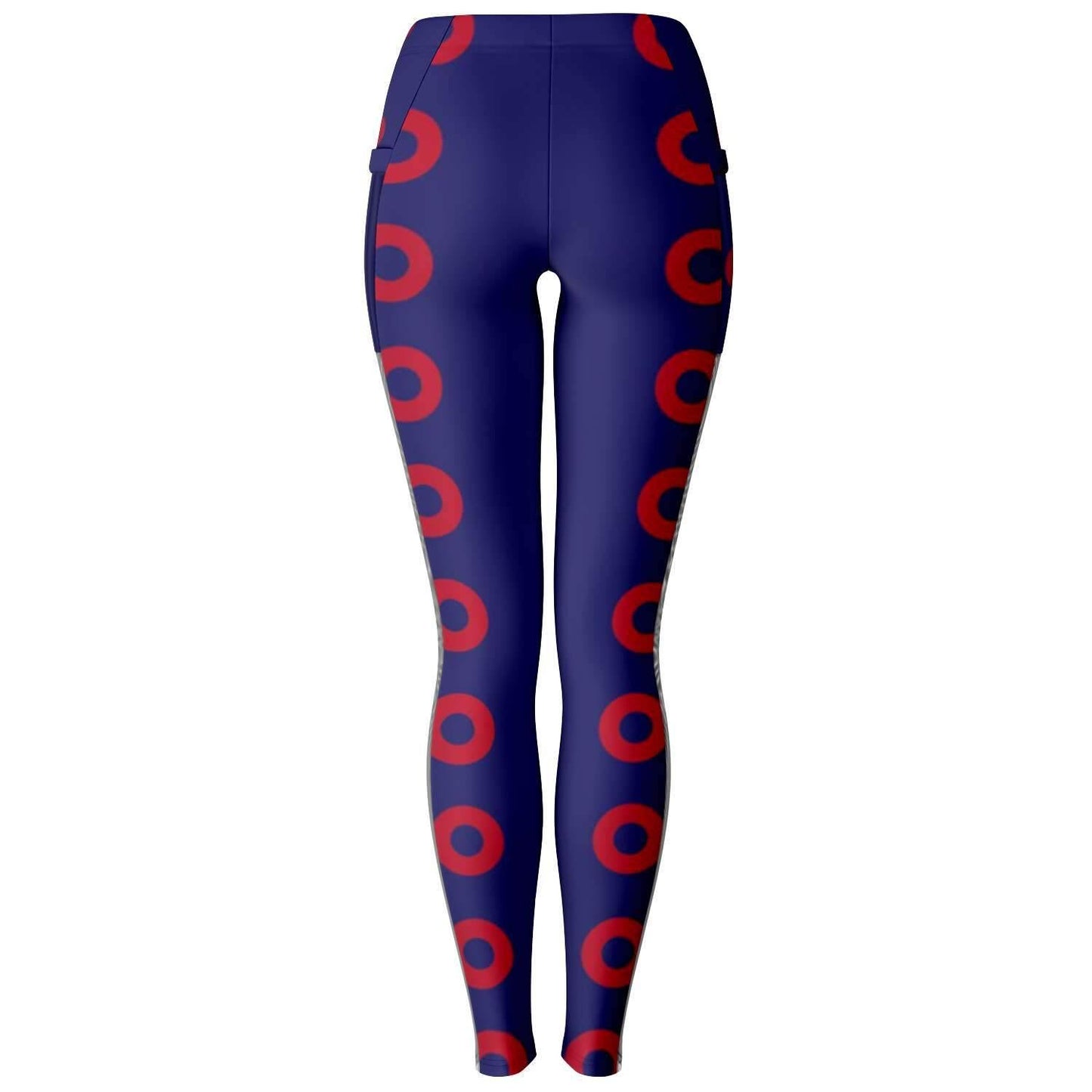 Fishman Donuts and Heart Premium Mesh Pocket Yoga Leggings | Phish Band | Black Trim