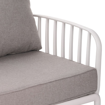 The Sleek All-Weather Resin Outdoor Loveseat and Coffee Table Set