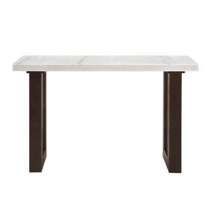 Edwyn Natural Marble Top End Table