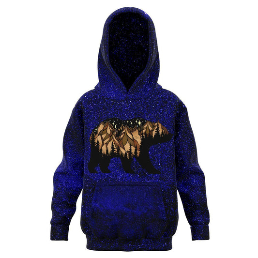 SIERRA BEAR Lake Tahoe GALAXY PREMIUM KIDS HOODIE