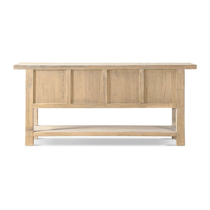 Rowan 60' Solid Reclaimed Pine Sideboard with Lower Shelf Heritage Light Natural Brown