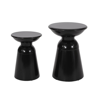 Serenita Outdoor Side Tables With Flared Design (Set of 2)
