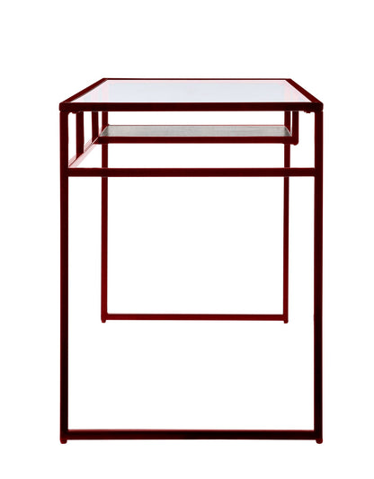 Yasin Glass Top Writing Desk
