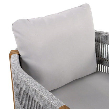 Outdoor Dining Chairs With Rope Handles (Set of 2)