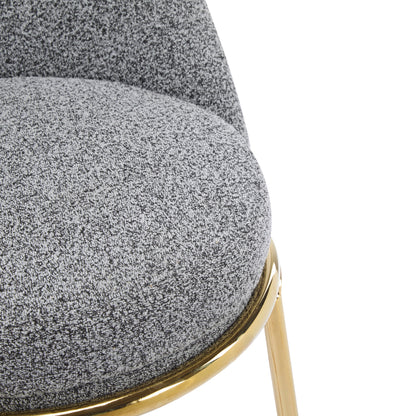 Celano Indoor Metal Upholstered Barstool Set of 2