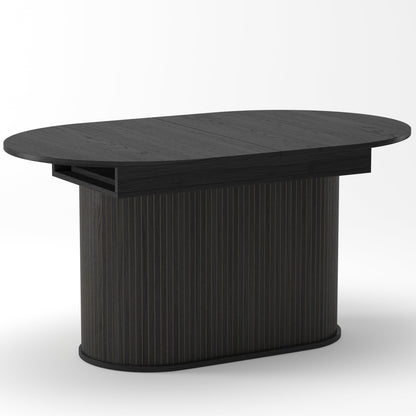 55.11'-70.86' Extendable Dining Table with Striped Legs