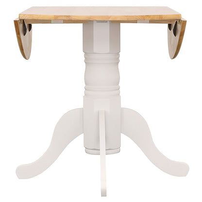 Greer Natural Brown And White 5-Piece Dining Set