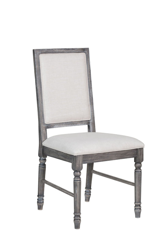 Leventis Weathered Side Chair - Cream / Gray