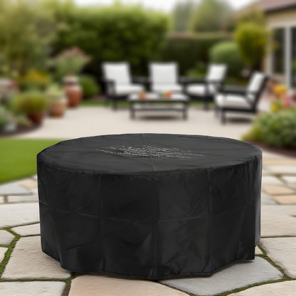 34-Inch Round Propane Fire Pit Table