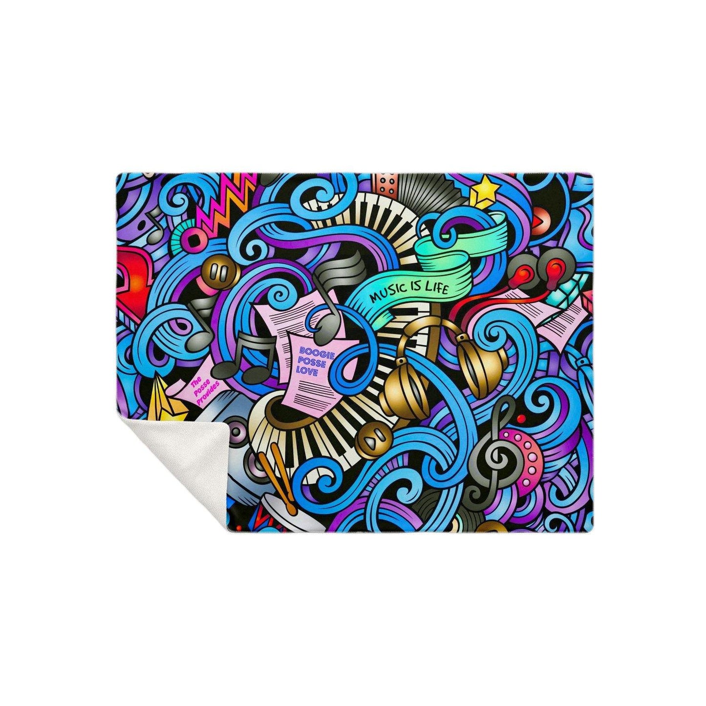 Boogie Posse Premium Microfleece Blanket