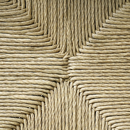 Durable Outdoor Dining Chair with Acacia Wood Frame and Wicker Seat