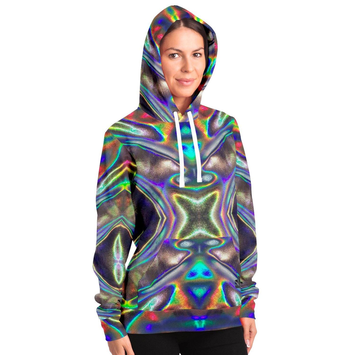 Holographic Print Premium Pullover Hoodie