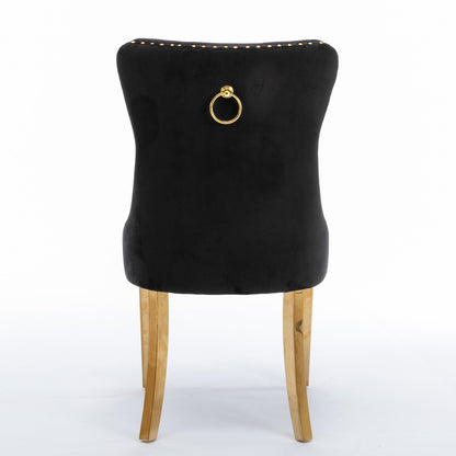 Nikki Collection Modern Velvet Upholstered Dining Chair