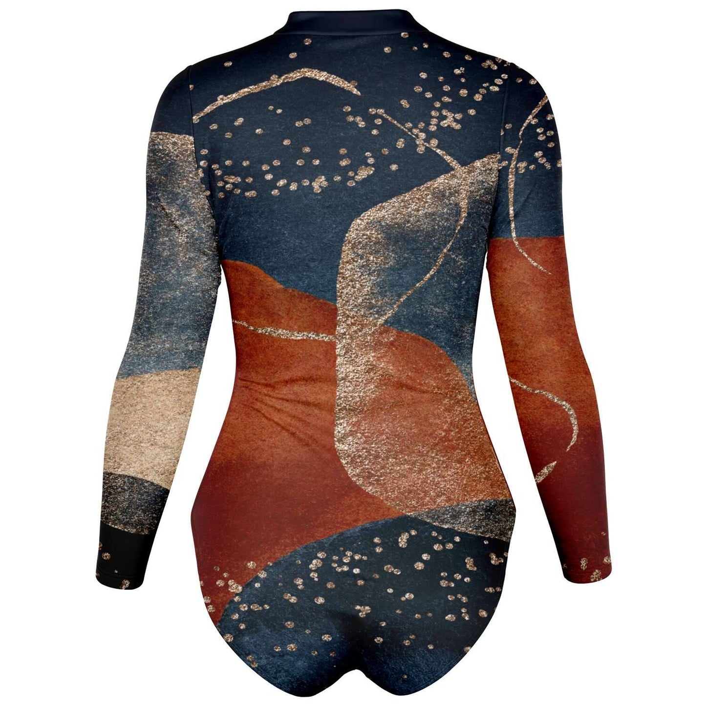 Spellbound Long Sleeve Swimsuit | One Piece Bodysuit | Front Zipper
