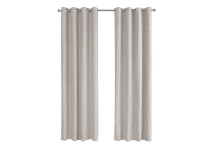 2 Pieces Set Room Darkening Curtain Panels with Grommet - Contemporary Style