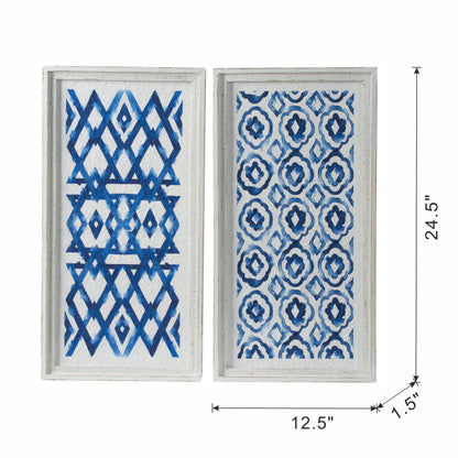 The Mariner’s Motif™ – Set of Coordinated Indigo Panels