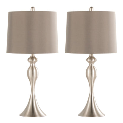 Ashland 27" Contemporary Metal Table Lamp Set of 2