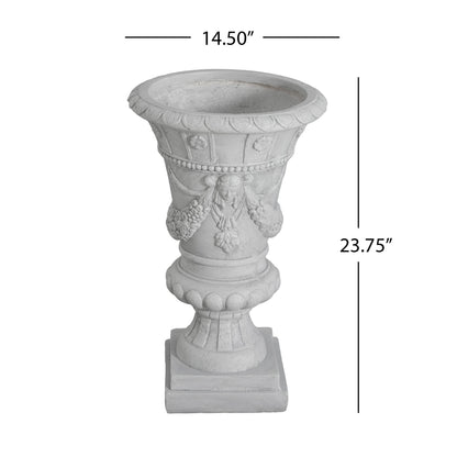 MGO Garden Urn, Light Grey, 23.75'' H