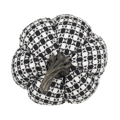 Set of Two Farmhouse Plaid Fabric Pumpkins by Bruce