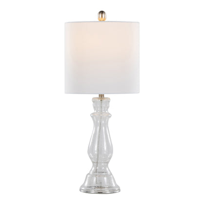 Bishop 24" Contemporary Glass Table Lamp Set of 2