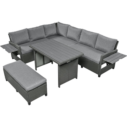 Tomax 5-Piece Outdoor Patio Rattan Sofa Set
