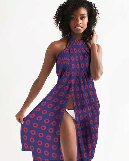 Phish Band Fishman Donuts Chiffon Beach Cover Up | Sarong | Pareo