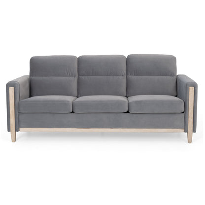 Comfortable Solid Wood Three-Seater Sofa