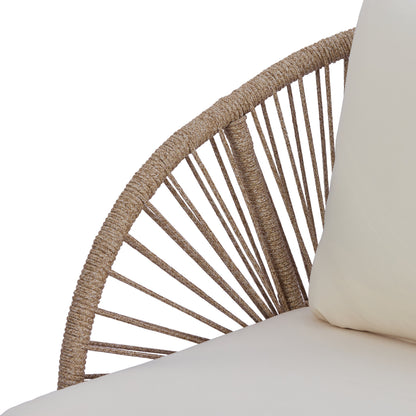 Acacia Wood Outdoor Club Chair, Curved Tub Design Patio Chair