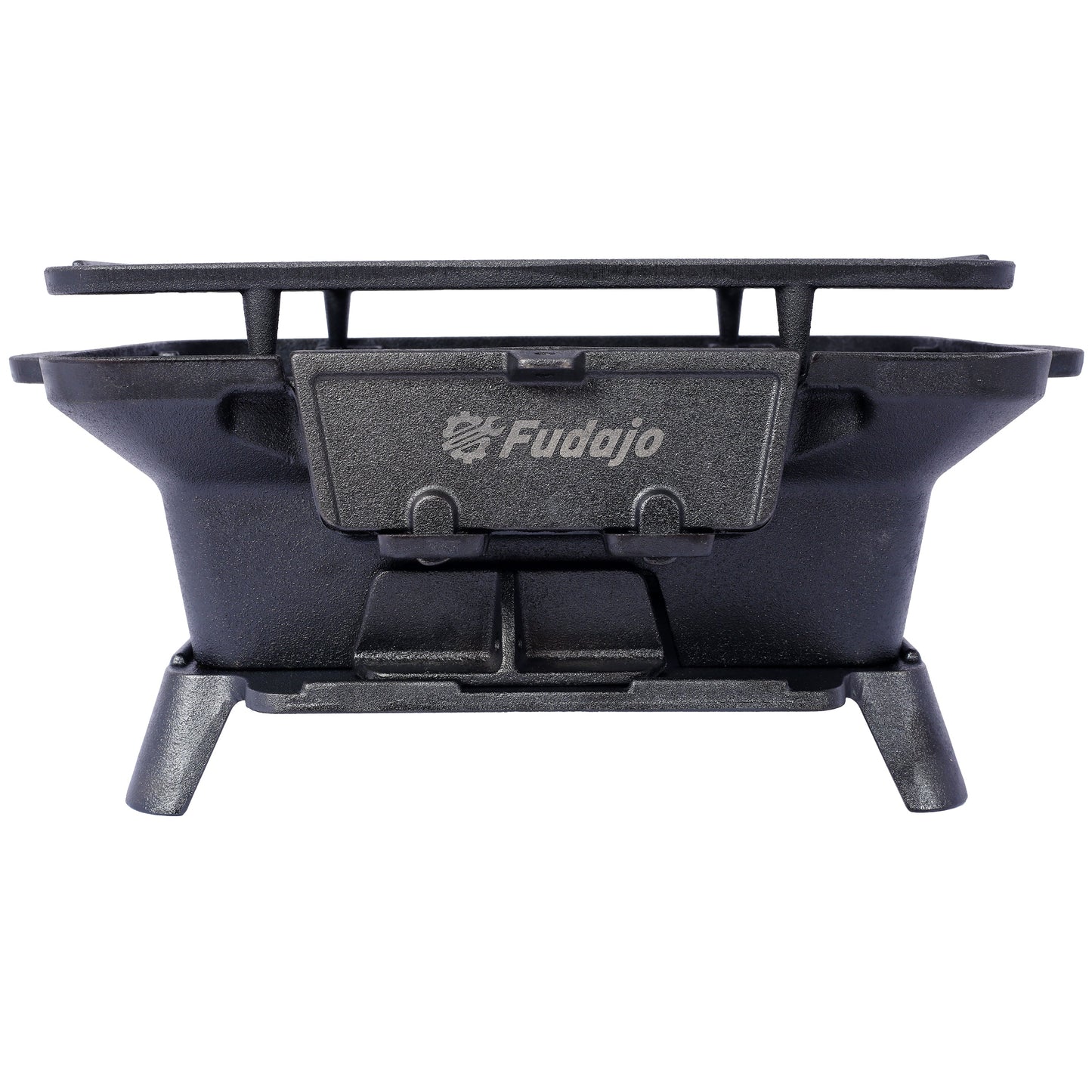 Oval Cast Iron Grill Outdoor Portable Charcoal Tabletop Skillet
