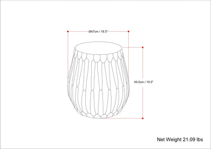 Nellie Cast Aluminum Side Table