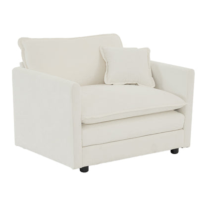 Accent Chair Set of 2, High-End Chenille Upholstered Armchairs