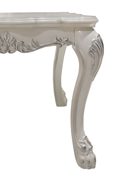 Dresden End Table Bone White