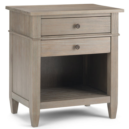 Carlton Bedside Table - Distressed Grey