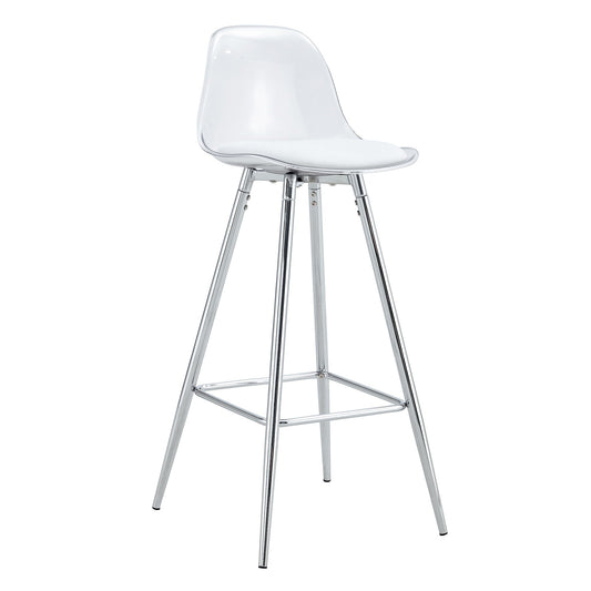 Stylish Upholstered Bar Chairs with Metal Legs