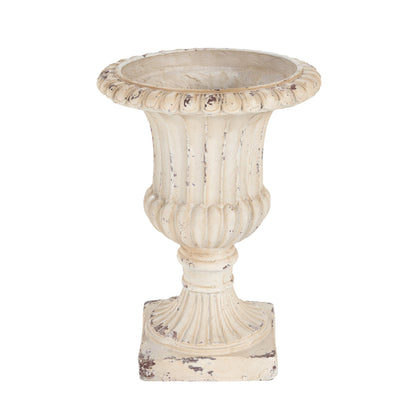 MGO Garden Urn, Antique White, 19.25'' H
