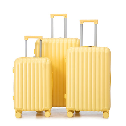 20/24/28 ABS Spinner Wheel Luggage Set with USB Port & Cup Holder