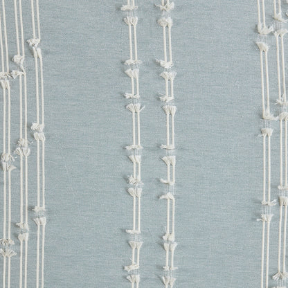 3 Piece Cotton Jacquard Comforter Set Aqua Full/Queen