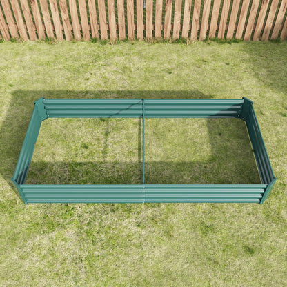 Raised Garden Bed Kit - Metal Raised Bed Garden 7.6x3.7x0.98ft