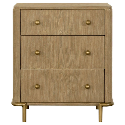 Stevie Sand Wash Natural Cane 4-Piece Eastern King Bedroom Set