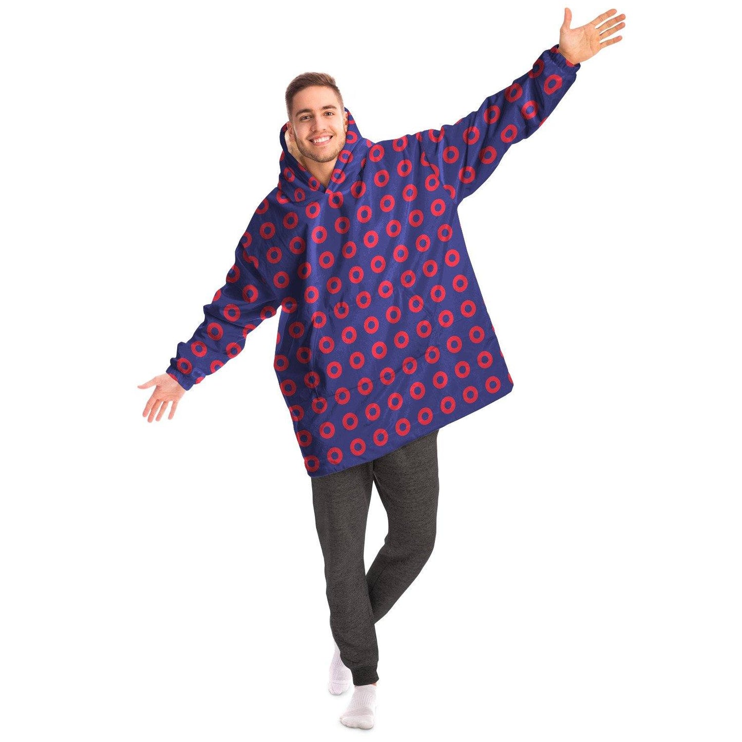 Phish Premium Sherpa Snug Hoodie | WEARABLE BLANKET | Fishman Donuts