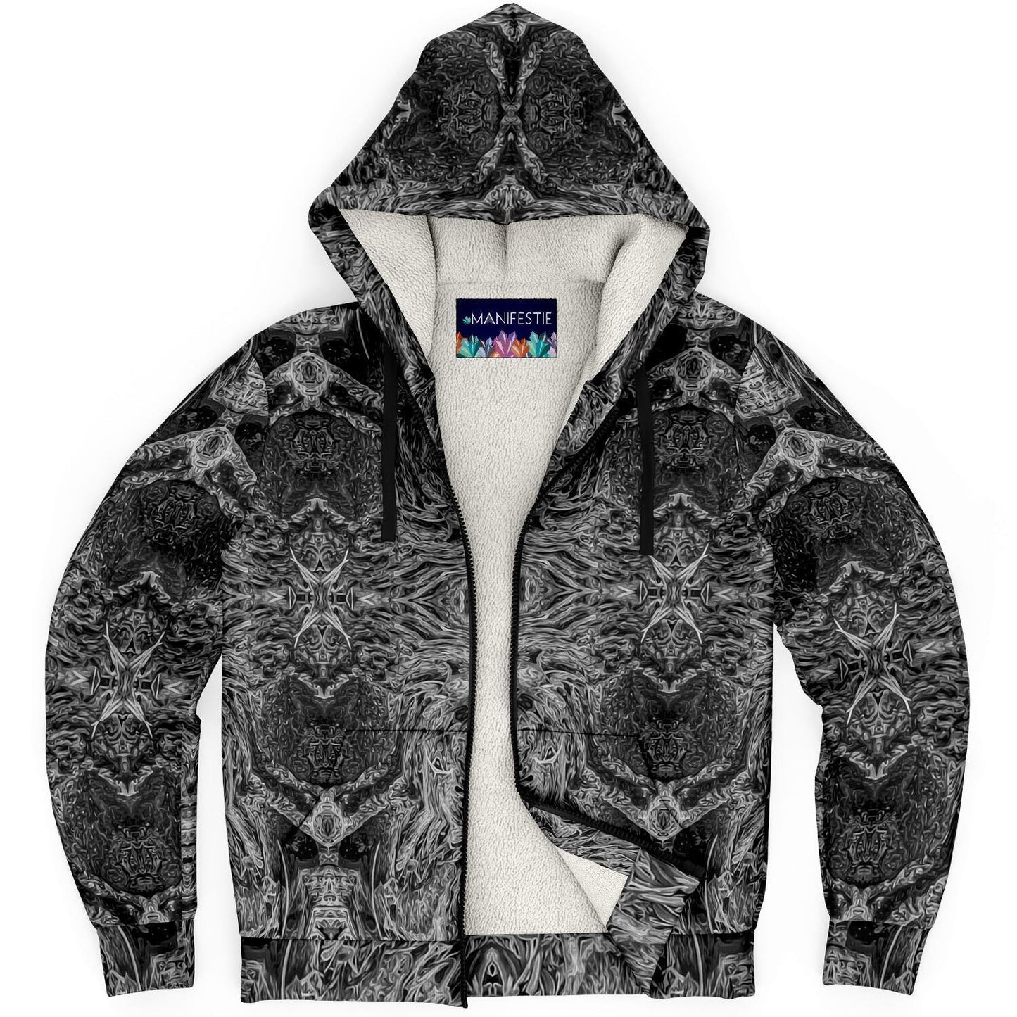 Shadow Premium Sherpa Lined Zip Hoodie