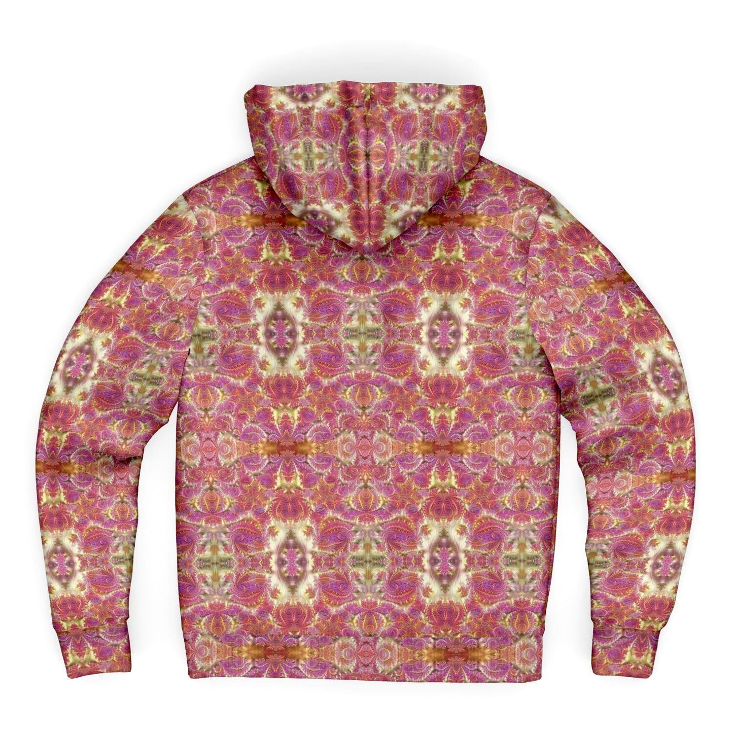 Fractal Rose Gold Premium Sherpa Lined Zip Hoodie