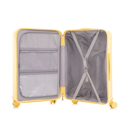 20/24/28 ABS Spinner Wheel Luggage Set with USB Port & Cup Holder