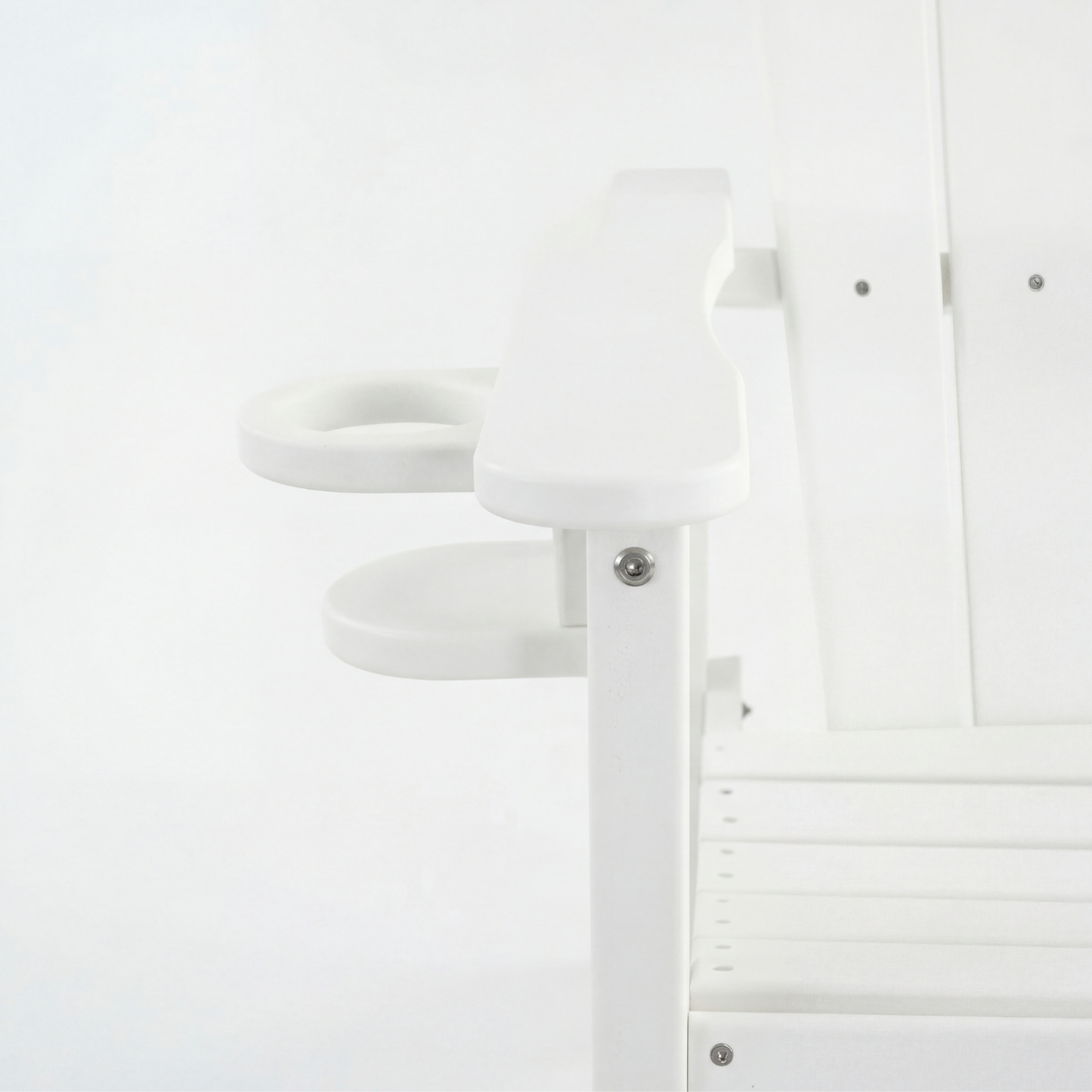 HDPE Bar Height Adirondack Patio Chair Outdoor Bar Chair With Cup Holder And Armrests