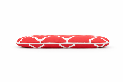 Outdoor Chair Cushions with Straps - Set of 4, Plaid Red