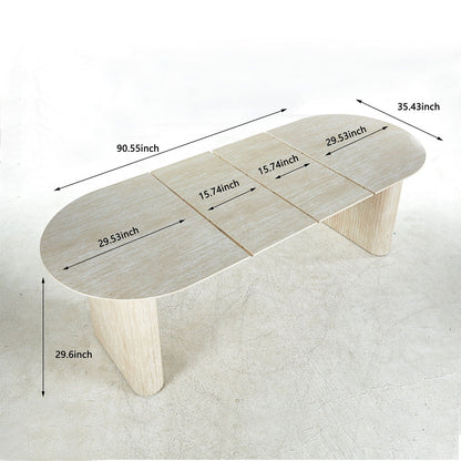 Extensible Table Leg For Dining - American White Oak