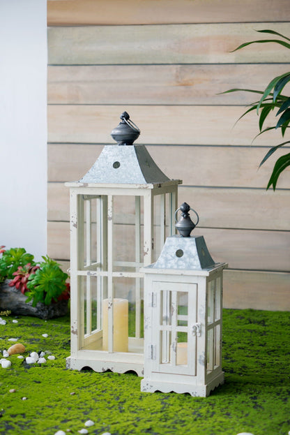 Wooden Candle Lantern Decorative Hurricane Lantern Holder